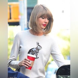 Talbots Rabbit Intarsia Sweater Size LP